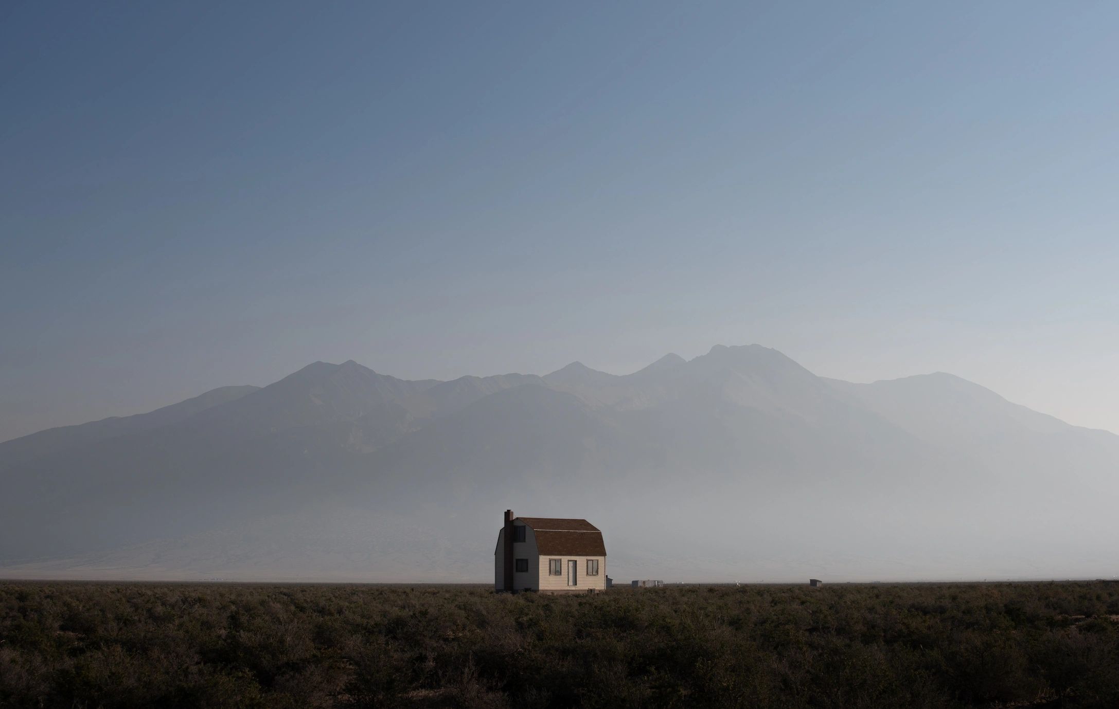 Country home in a rural landscape
