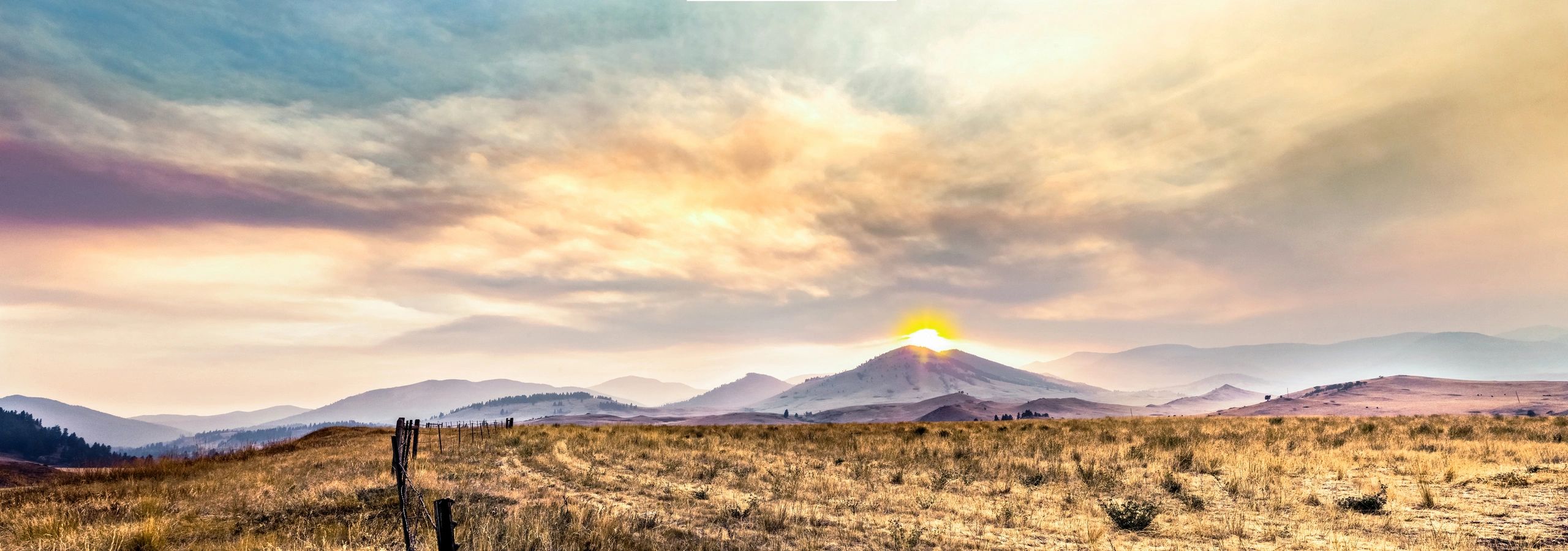 Montana Mountain Landscape Scenic - Purple Mountains Majesty